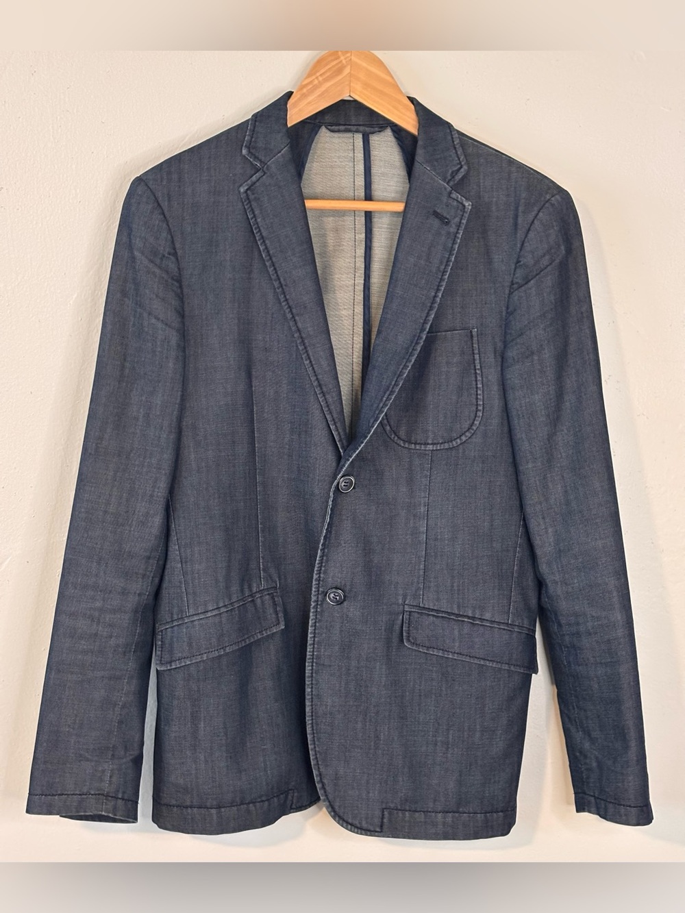 Frank & Oak Men's Indigo Blue Sport Coat Men’s Size 36R